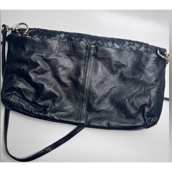 Elliot Lucca Black Leather Crossbody Bag/Purse - Picture 5 of 7
